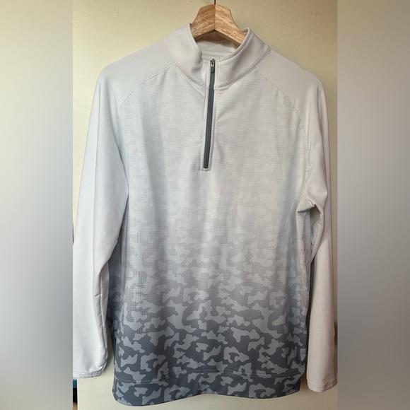 Peter Millar Perth Dip Dye Camo Performance Quarter-Zip Golf M. - Picture 8 of 9